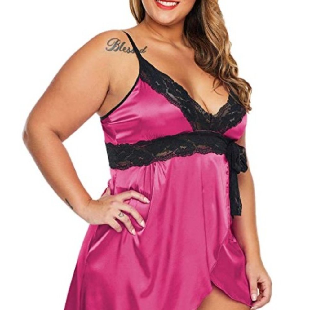 NEVER WORN Luxury Satin Lingerie 2x(18-20)